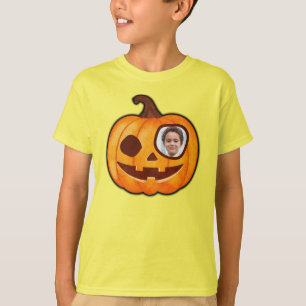 Jack o lantern custom photo cute pumpkin monster T-Shirt