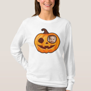 Jack o lantern custom photo pumpkin monster cute T-Shirt