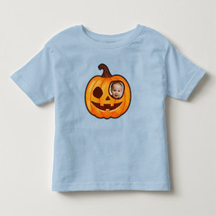 Jack o lantern custom photo pumpkin monster cute toddler t-shirt