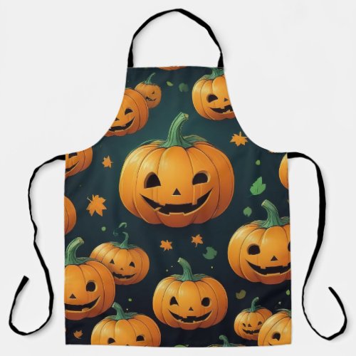 Jack_O_Lantern Delight _ Pumpkin Pattern Apron