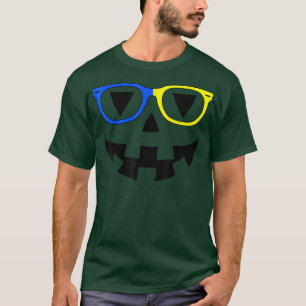 Jack O Lantern Face Glasses Sunglasses Pumpkin Hal T-Shirt