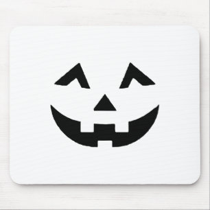 Jack O Lantern Face Pumpkin Eyelashes Hallowen Cos Mouse Pad