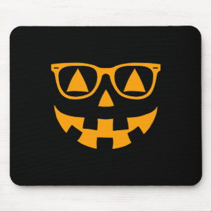 Jack O Lantern Face Sunglasses Glasses Halloween P Mouse Pad
