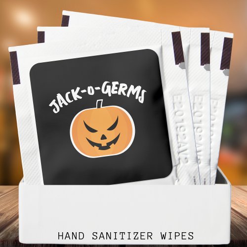 Jack O Lantern Funny Halloween Pumpkin Pun Hand Sanitizer Packet
