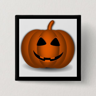 Jack o' Lantern Halloween Button
