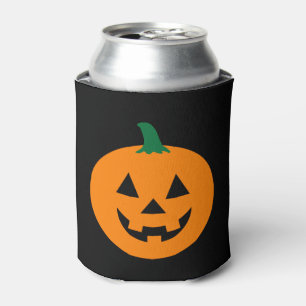 Jack O Lantern Halloween Can Cooler