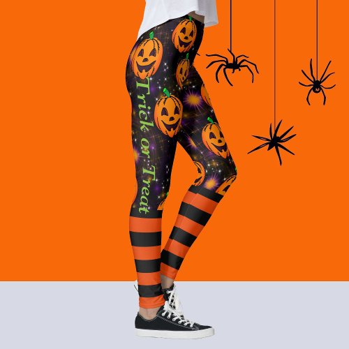 Jack_O_Lantern Halloween Leggings Pumpkin Pants