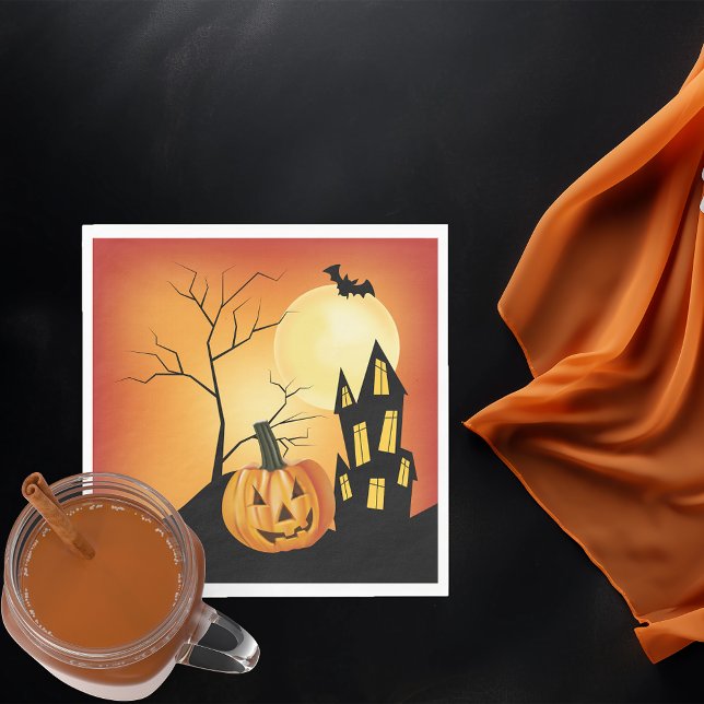 Jack O' Lantern Halloween Napkins (Creator Uploaded)