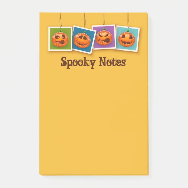 Jack-O-Lantern Halloween Notes (Front)