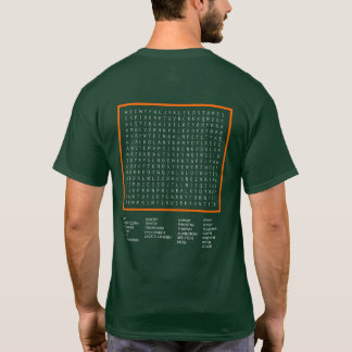 Jack-o-lantern Halloween Paintbrush word search T-Shirt