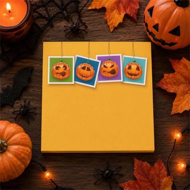 Jack-O-Lantern Halloween Post-It Notes (Creator Uploaded)