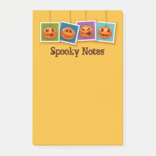 Jack-O-Lantern Halloween Post-It Notes