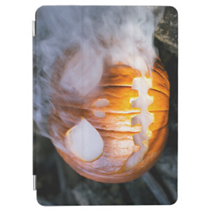 Jack-o-Lantern Halloween Pumpkin Head on Fire  iPad Air Cover