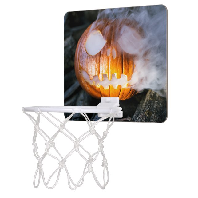 Basketball Halloween with basketball and pumpkin Mini Basketball Hoop