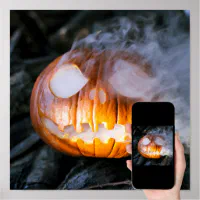 Ghost, Jack-o-lantern, Halloween, Boo! Scary Pumpkin Monster Fire