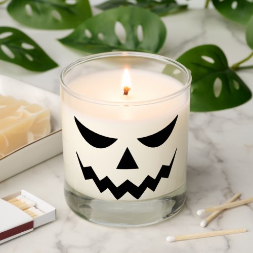 Jack o lantern Halloween scary face  Scented Candle