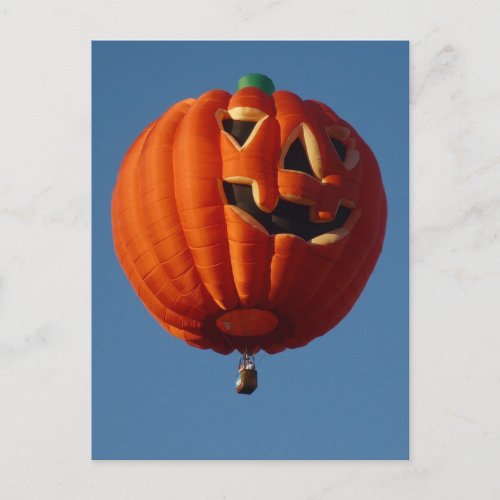 Jack_O_Lantern Hot Air Balloon Postcard