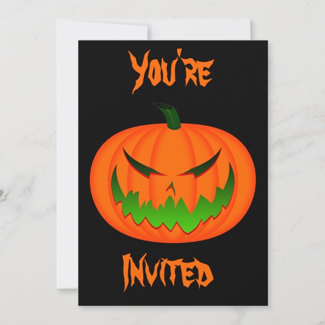 Jack-O'-Lantern II Invitation (Front)
