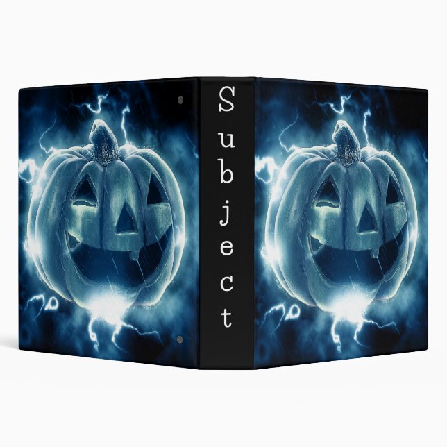  jack-o-lantern in the rain 3 ring binder (Background)
