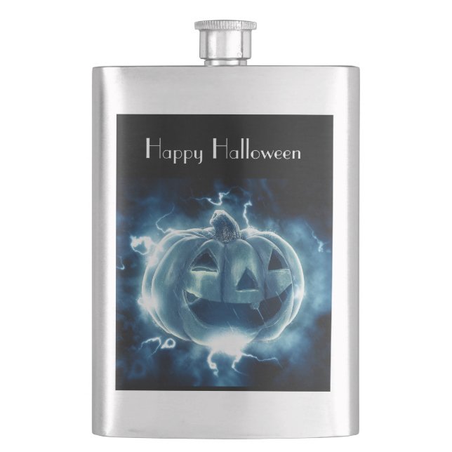  jack-o-lantern in the rain flask (Front)