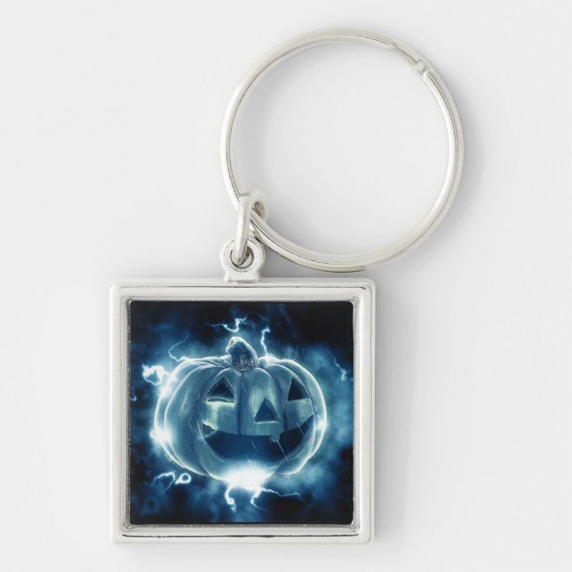  jack-o-lantern in the rain keychain (Front)