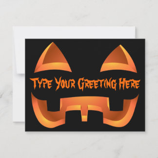 Jack-o-Lantern Invitations Custom Halloween Cards