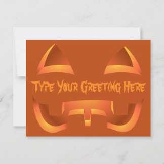 Jack-o-Lantern Invitations Custom Halloween Cards