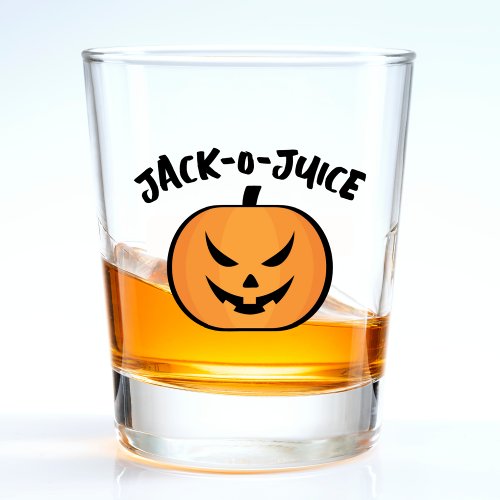 Jack O Lantern Juice Halloween Pumpkin Pun Joke Shot Glass