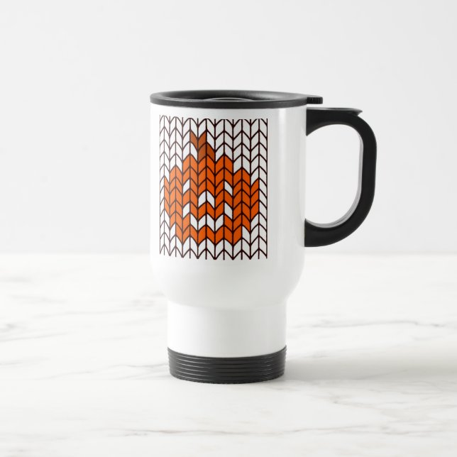 JACK-O-LANTERN KNIT Travel Mug  (Right)