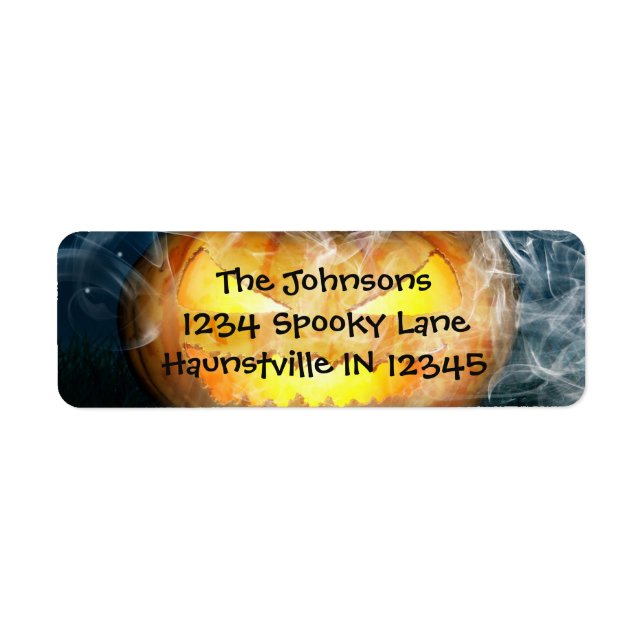 Jack-o-lantern Label (Front)