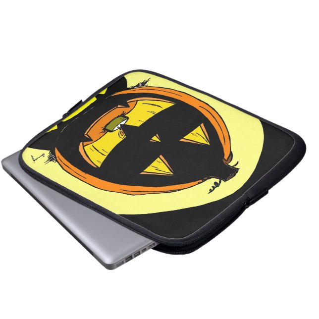 Jack o' Lantern Laptop Sleeve (Front Bottom)