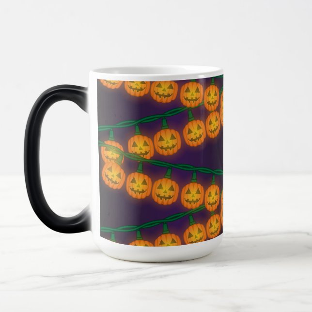 Jack O Lantern Lights Color Morph Mug (Left)