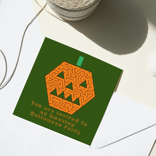 Jack_o_Lantern Maze Amazing Halloween Party Green