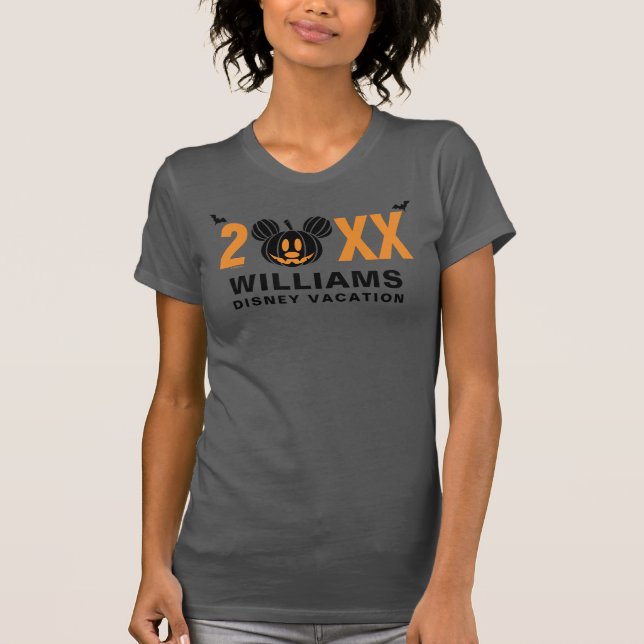 Jack-O-Lantern Mickey Mouse | Family Vacation T-Shirt (Front)