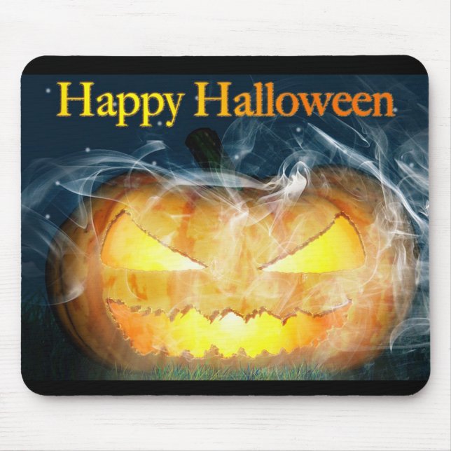 Jack-o-lantern Mouse Pad (Front)