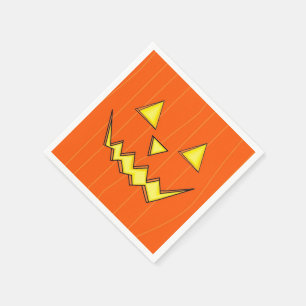 Jack-O-Lantern Napkins For Halloween Party 