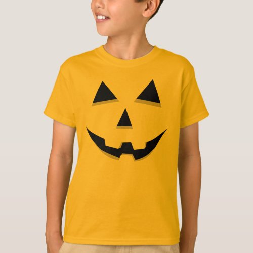 Jack_O_Lantern Orange Pumpkin Halloween Costume T_Shirt