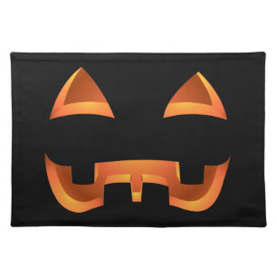 Jack-O-Lantern Place Mats Halloween Pumpkin Decor