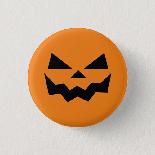 Jack_o_lantern pumpkin face  button