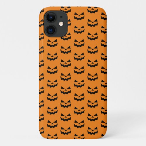 Jack_o_lantern pumpkin face  iPhone 11 case