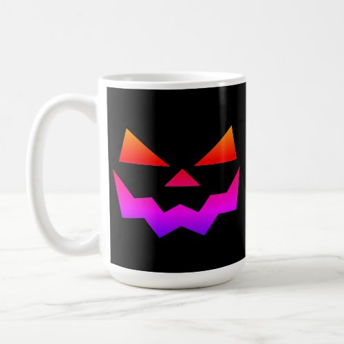 Jack_o_lantern pumpkin face  coffee mug