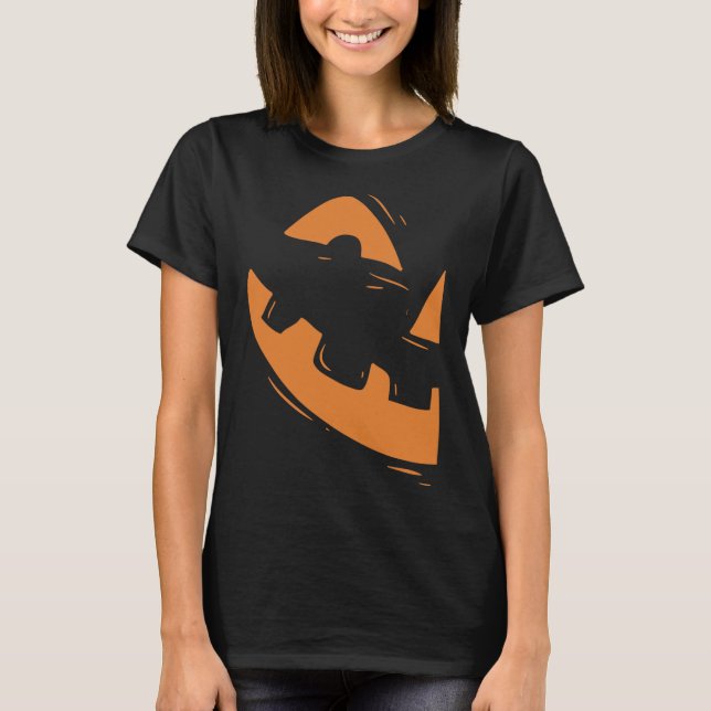 Jack-O-Lantern  Pumpkin Face Halloween Matching Co T-Shirt (Front)