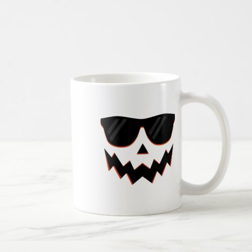 Jack O Lantern Pumpkin Face Hallowen Costume Sungl Coffee Mug