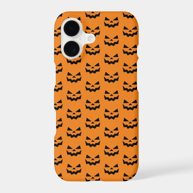 Jack-o-lantern pumpkin face  iphone case (Back)