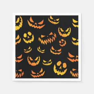 Jack O Lantern Pumpkin Face Napkins
