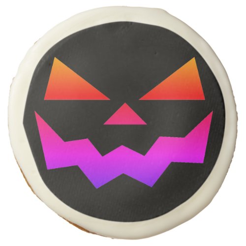 Jack_o_lantern pumpkin face  sugar cookie