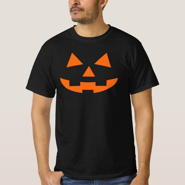 Jack O Lantern Pumpkin Face T-Shirt (Front)