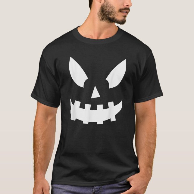 Jack O Lantern Pumpkin Face  T-Shirt (Front)
