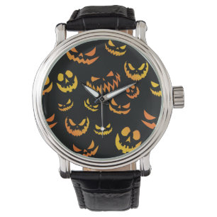 Jack O Lantern Pumpkin Face Watch