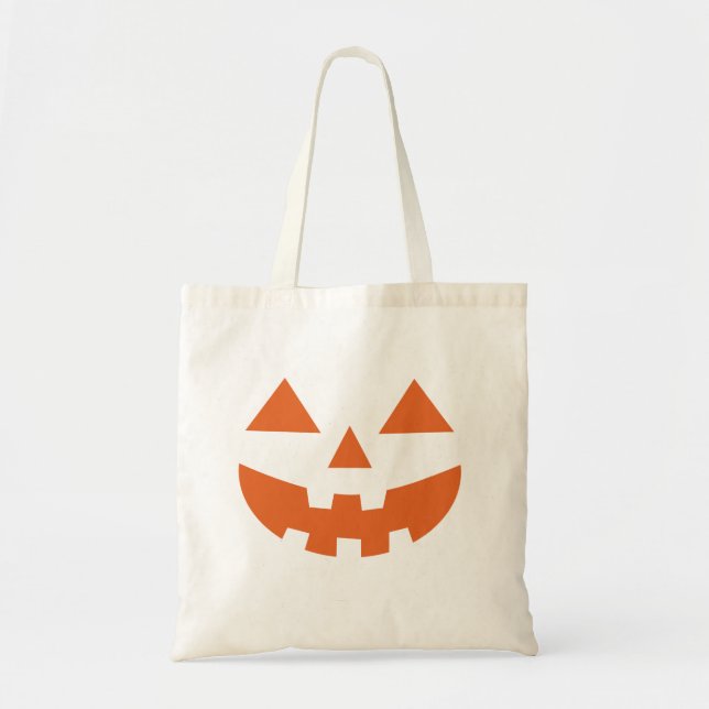 Jack O Lantern Pumpkin Halloween Tote Bag (Front)